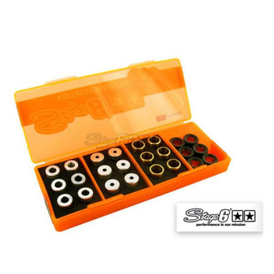 Galets de variateur réglables Stage6 15x12mm - 4 à 5,5g MBK/YAMAHA