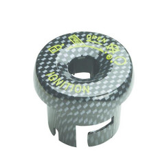 Capuchon de contacteur à clé adaptable carbone pour MBK 50 Nitro, Booster 2004+, Yamaha 50 Aerox, BWS 2004+