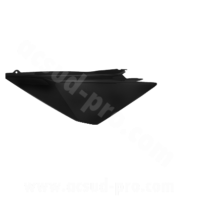 Coque arrière gauche adaptable noire pour moto Derbi Senda DRD Racing (2006-2011)