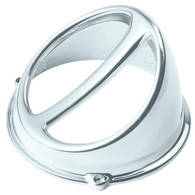 Ecope de refroidissement adaptable chrome pour MBK 50 Booster 1990-2003, Stunt 2000-2003 / Yamaha 50 BWS 1990-2003, Slider 2000-2003