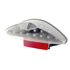 Feu arrière adaptable noir à leds (15 leds rouges) pour scooter MBK Nitro / Yamaha Aerox