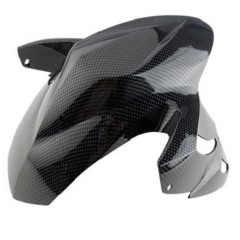 Garde boue avant adaptable imitation carbone pour scooter MBK 50 Booster NG / Yamaha 50 BWS