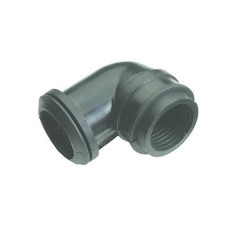 Manchon filtre à air Replay souple coudé 90° noir Ø35 / 28mm