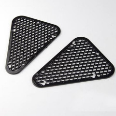 Grilles de coque arrière adaptable noires pour MBK 50 Booster et Yamaha 50 BWS après 2004 (paire)
