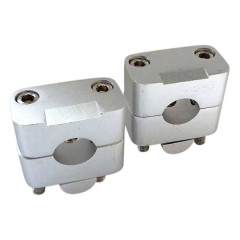 Paire de pontets de guidon adaptable aluminium Ø 22,2mm entraxe 34/42mm