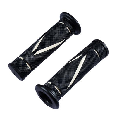 Revêtements de poignée adaptables noir-blanc 120mm (paire)