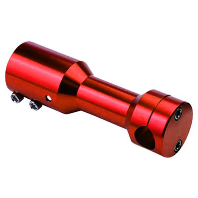Potence droite rouge adaptable Ø22mm pour scooter MBK Booster / BW's / Slider / Stunt