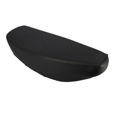 Selle cyclomoteur adaptable biplace noire avec support