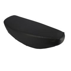 Selle cyclomoteur adaptable biplace noire avec support