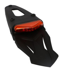 Support de plaque immatriculation adaptable avec feu arrière rouge à leds homologué CE