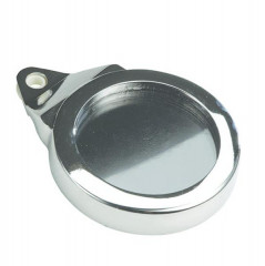 Porte-vignette assurance adaptable alu chrome