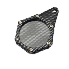 Support vignette assurance adaptable alu imitation carbone