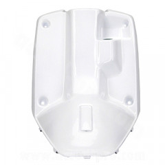 Tablier arrière adaptable blanc brillant pour scooter MBK 50 BOOSTER 1999-2003 / YAMAHA 50 BWS 1999-2003