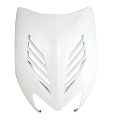 Tablier avant blanc adaptable design pour scooter MBK 50 Nitro 1997-2012 / Yamaha 50 Aerox 1997-2012