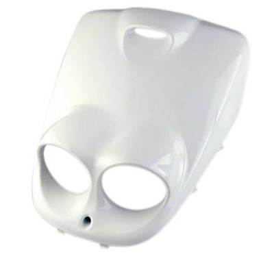 Tablier avant adaptable blanc pour scooter MBK 50 BOOSTER NG, YAMAHA 50 BWS BUMP, SPY ancien modèle