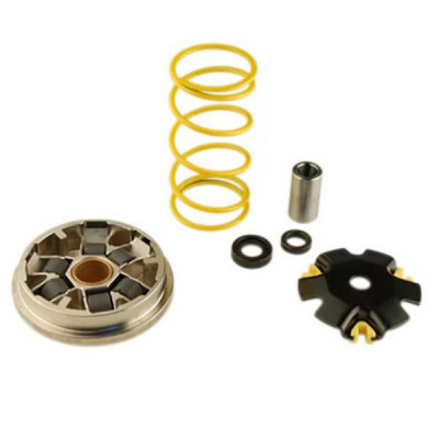 Variateur racing adaptable avec ressort pour MBK 50 Booster, Stunt, Nitro, Ovetto / Yamaha 50 BWS, Aerox, Neos, Slider (16x13)