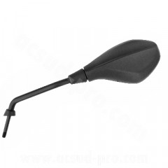 Rétroviseur gauche adaptable noir (OEM : CM175019) pour maxi scooter Piaggio 125-300 Yourban, 300-500 MP3 Sport, 530 MP3 2022+