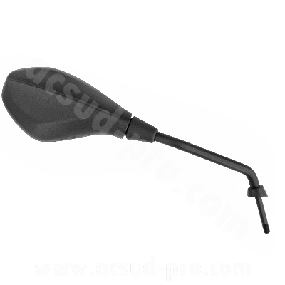 Rétroviseur droit adaptable Noir pour maxi scooter Piaggio 125-300 Yourban, 300-500 MP3 Sport/Business, 530 MP3 2022+ (OEM : CM175020)