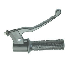 Poignée de gaz adaptable avec levier alu noir pour cyclomoteur Piaggio 50 Ciao PX après 1989