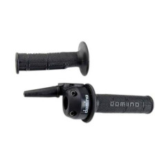 Poignée de gaz adaptable avec revêtement pour Derbi 50 Senda, Suzuki 50 RMX/SMX, Rieju 50 RR, Peugeot 50 XP6