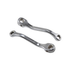 Manivelles de cyclomoteur adaptable acier chrome 150mm gauche + droit