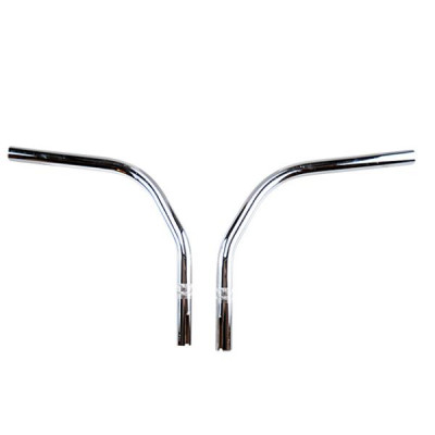 Guidon cyclomoteur adaptable acier chrome pour Peugeot 103 MVL (paire)