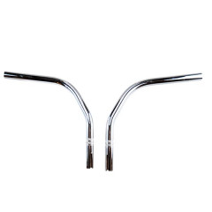 Guidon cyclomoteur adaptable acier chrome pour Peugeot 103 MVL (paire)