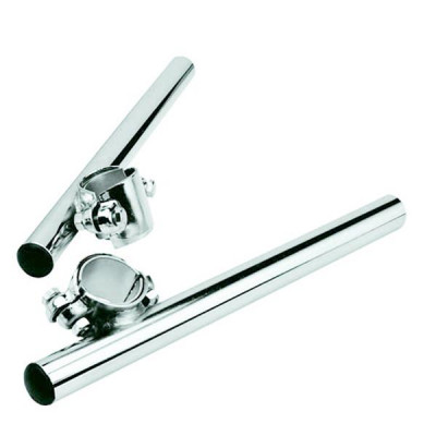Guidon bracelets adaptable diamètre 32-35mm acier chrome (paire)