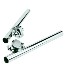 Guidon bracelets adaptable diamètre 32-35mm acier chrome (paire)