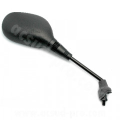 Rétroviseur droit adaptable noir homologué pour maxi scooter 125-250cc Yamaha XMAX 2006, MBK Skycruiser 2006