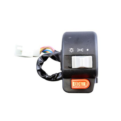 Commodo-commutateur droit adaptable pour scooter KYMCO 50 Agility, 50 Super 8 2T, 125 Agility