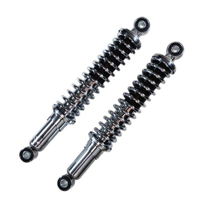 Amortisseurs réglables adaptable chrome entraxe 320mm pour cyclomoteur