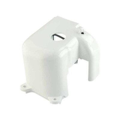 Coiffe de cylindre adaptable blanche pour scooter MBK 50 Booster, Stunt / Yamaha 50 BWS, Slider
