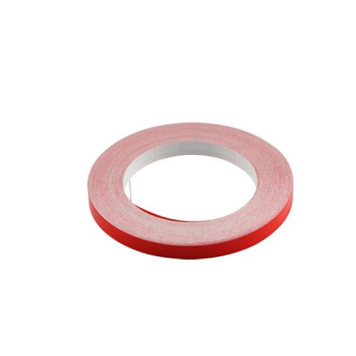 Autocollant liseret rouge adaptable 6 mm (10 m) pour jante et carrosserie
