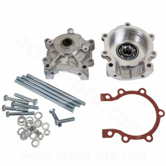 Carter moteur complet adaptable avec joint de carter, goujons, roulements et visserie pour cyclomoteur MBK 88, 40 Motobecane AV7