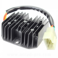 Regulateur de tension adaptable 5 fils pour scooters maxi 125cc Suzuki Burgman 2002-2006, DR 250 1998-2000 (OEM : 32800-13E11-000)