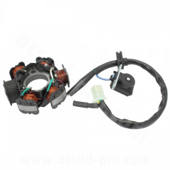 Stator allumage adaptable (6 poles) SYM MIO 50 4T 2005-2016 (OEM : 31120-A7E-000)