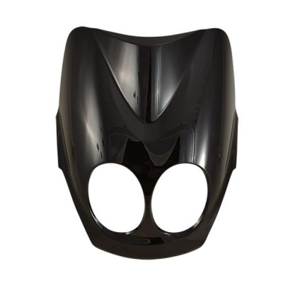 Tablier avant adaptable noir brillant MBK 50 OVETTO 2008-2014 / YAMAHA 50 NEOS 2008-2014 (OEM : 5C2-F8311-00-P)