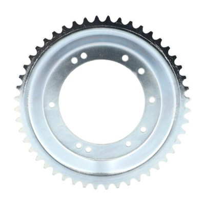 Couronne adaptable 48 dents 10 trous pour cyclomoteur Peugeot 103 (diamètre intérieur 98 mm, roue alu Grimeca/Bernardi)