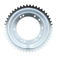 Couronne adaptable 48 dents 10 trous pour cyclomoteur Peugeot 103 (diamètre intérieur 98 mm, roue alu Grimeca/Bernardi)