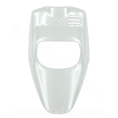 Tablier avant adaptable blanc brillant pour MBK 50 Booster 1999-2003 / Yamaha 50 BWS 1999-2003