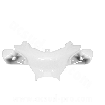 Couvre guidon adaptable blanc brillant pour scooter MBK Nitro / Yamaha Aerox