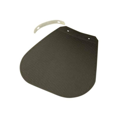 Bavette de garde boue avant adaptable noir (avec support fixation)