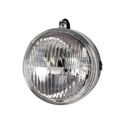 Phare-projecteur adaptable rond noir pour cyclomoteur MBK 51 Swing