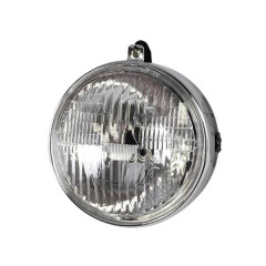 Phare-projecteur adaptable rond noir pour cyclomoteur MBK 51 Swing