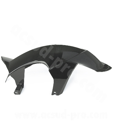 Garde boue arrière adaptable noir brillant 10 pouces pour scooter Peugeot Ludix