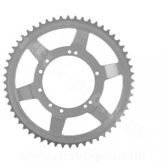 Couronne cyclomoteur adaptable acier 56 dents (alésage 94 mm) 10 trous pour MBK 51