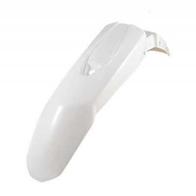 Garde boue avant adaptable blanc brillant Derbi 50 Senda DRD 2011+