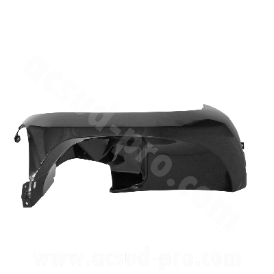 Tablier avant gauche adaptable noir brillant (inférieur, pare-boue) pour MBK 50 Ovetto 2008-2014 / Yamaha 50 Neos 2008-2014 (OEM: 5C2-F8345-00-P)
