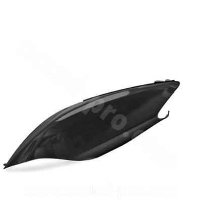 Coque arrière gauche adaptable noir brillant pour scooter MBK Mach G / Yamaha Jog